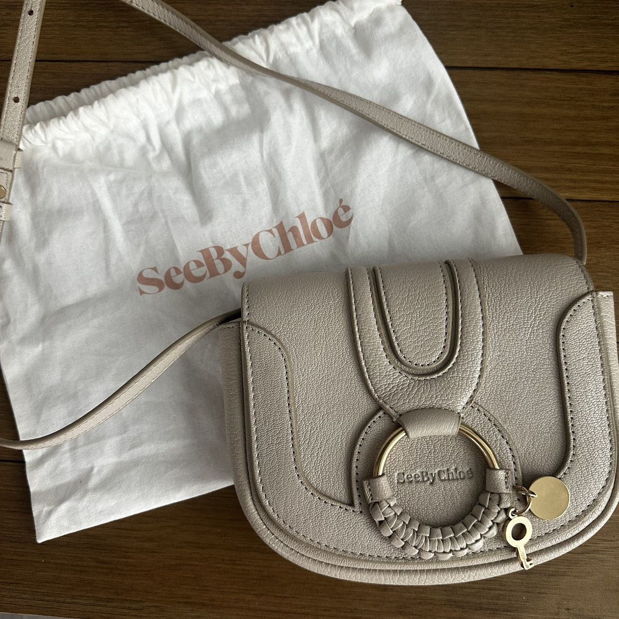 Chloe × See by Chloe See by Chloe Beige Small Hana Crossbody Bag Size ONE SIZE - 6 Thumbnail