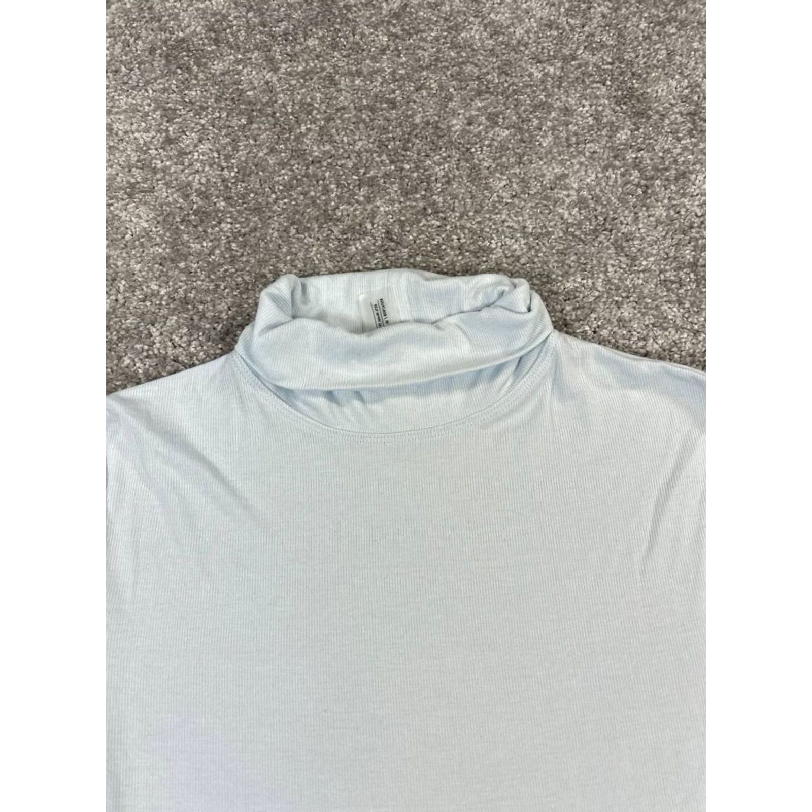 Outdoor Voices Outdoor Voices Women Medium Blue Knit Turtleneck Size M / US 6-8 / IT 42-44 - 2 Thumbnail
