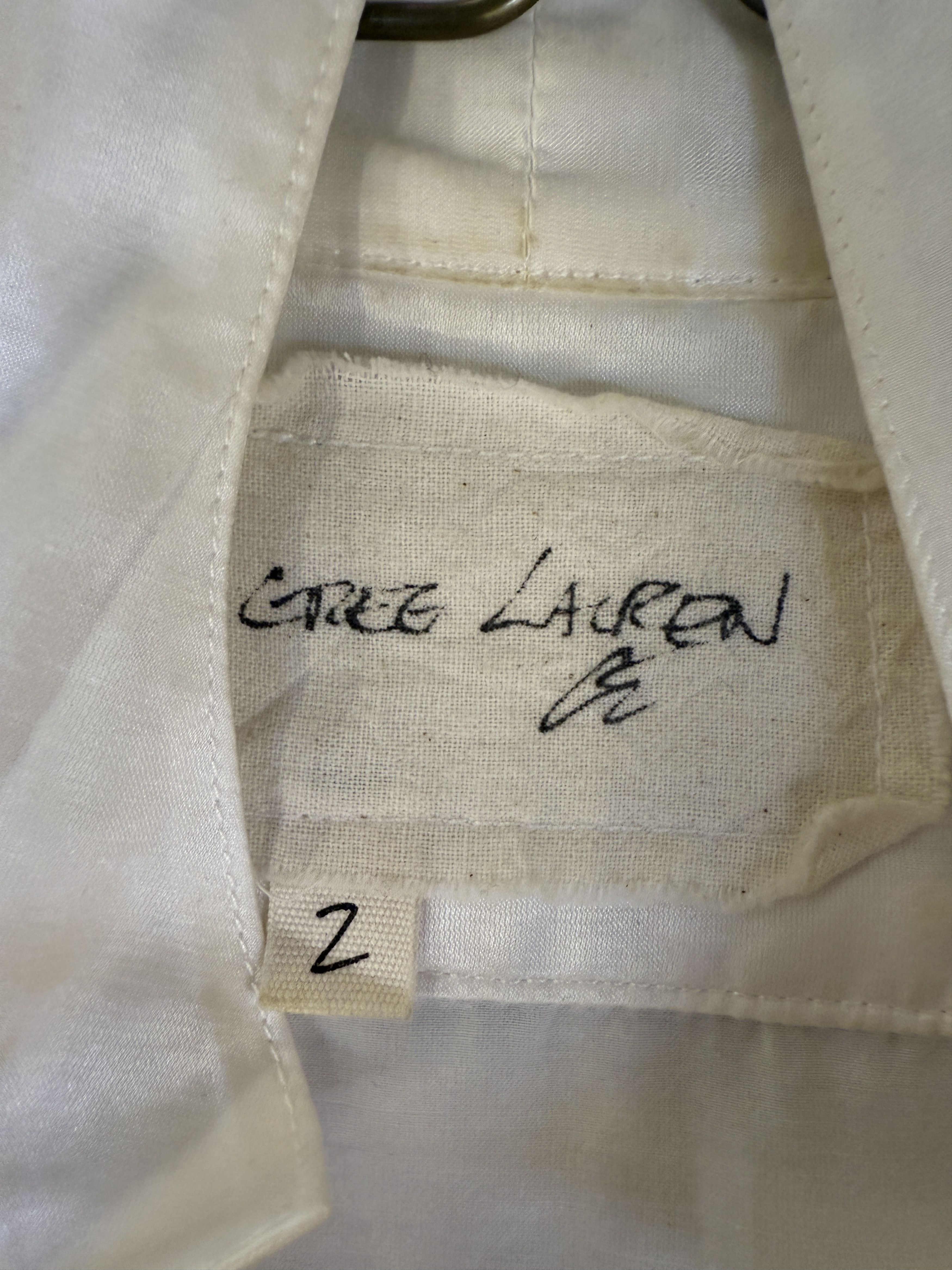Greg Lauren Greg Lauren Ivory Satin Winged GL1 Size US M / EU 48-50 / 2 - 3 Thumbnail