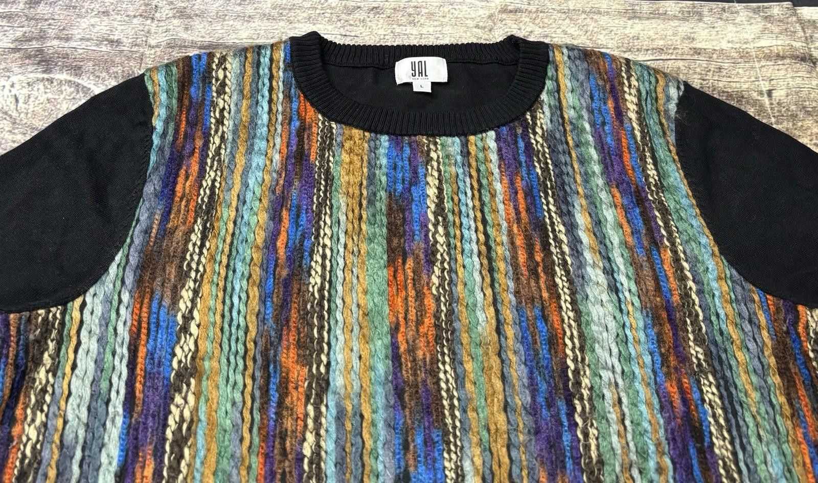 Other Yal New York Sweater Womens Large 3D Knit Coogi Like Size L / US 10 / IT 46 - 4 Thumbnail