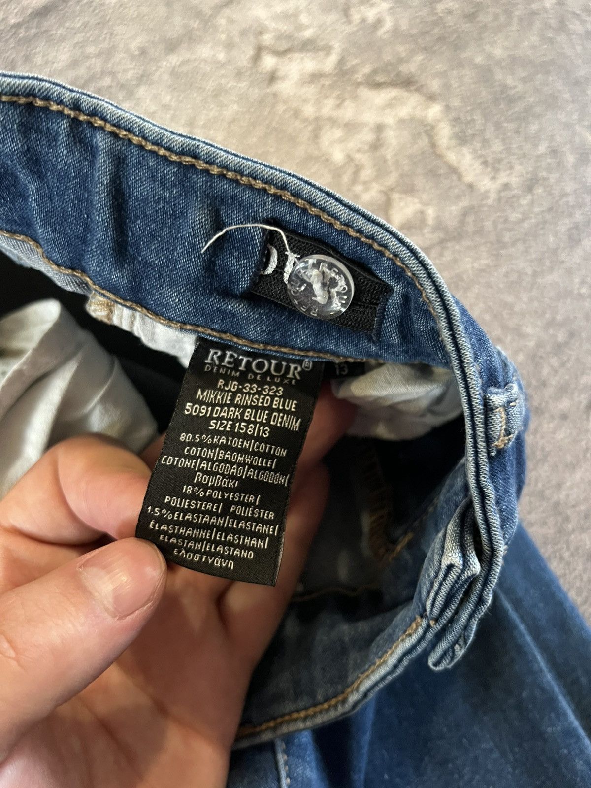 Japanese Brand CRAZY Number Nine Style flared – y2k opium archive avan 90s Size US 32 / EU 48 - 5 Thumbnail