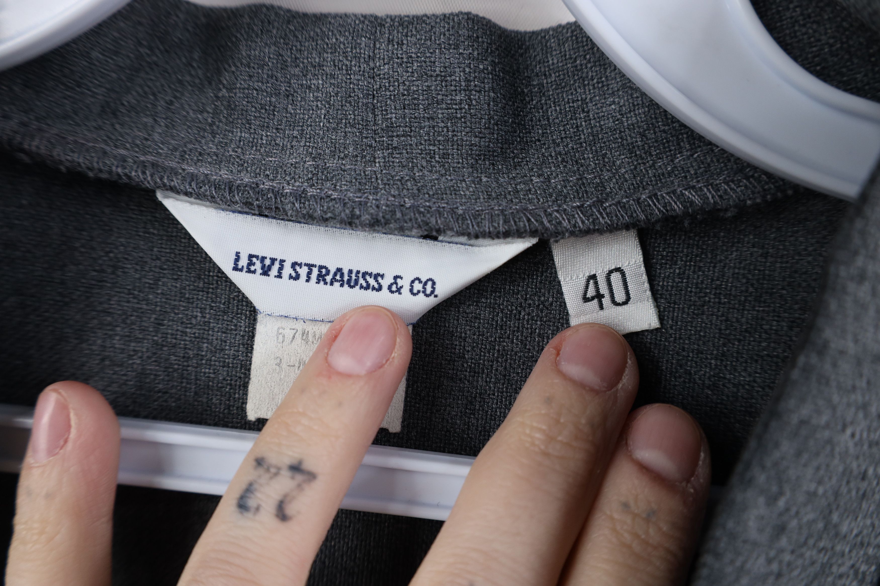 Levi's Vintage 70s Levis Knit Button Vest Jacket Heather Gray USA Size S / US 4 / IT 40 - 6 Thumbnail