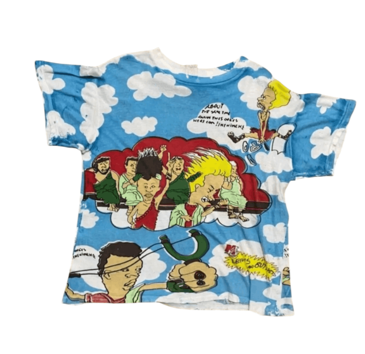 Mtv 🔥Vintage Overprint Full Printed Beavis & Butthead MTV Size US XL / EU 56 / 4 - 4 Thumbnail