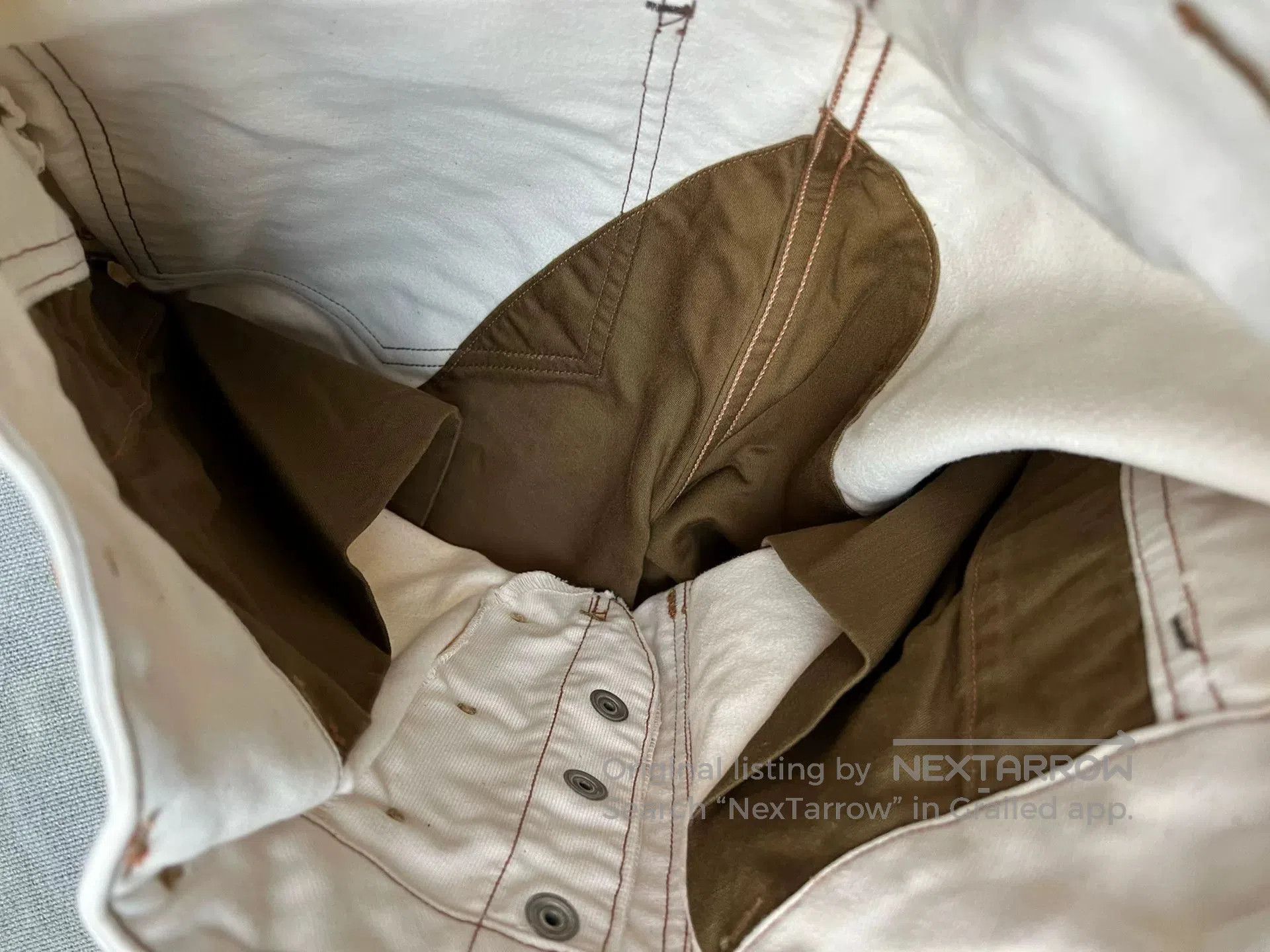 Freewheelers Freewheelers S-3 Flight Pants in Beige. Size US 30 / EU 46 - 4 Thumbnail