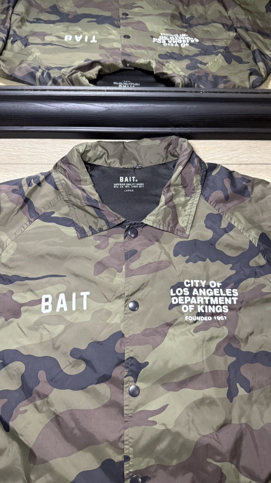 Bait Vintage / Y2K BAIT Department Coach Camo Jacket Size US L / EU 52-54 / 3 - 6 Thumbnail
