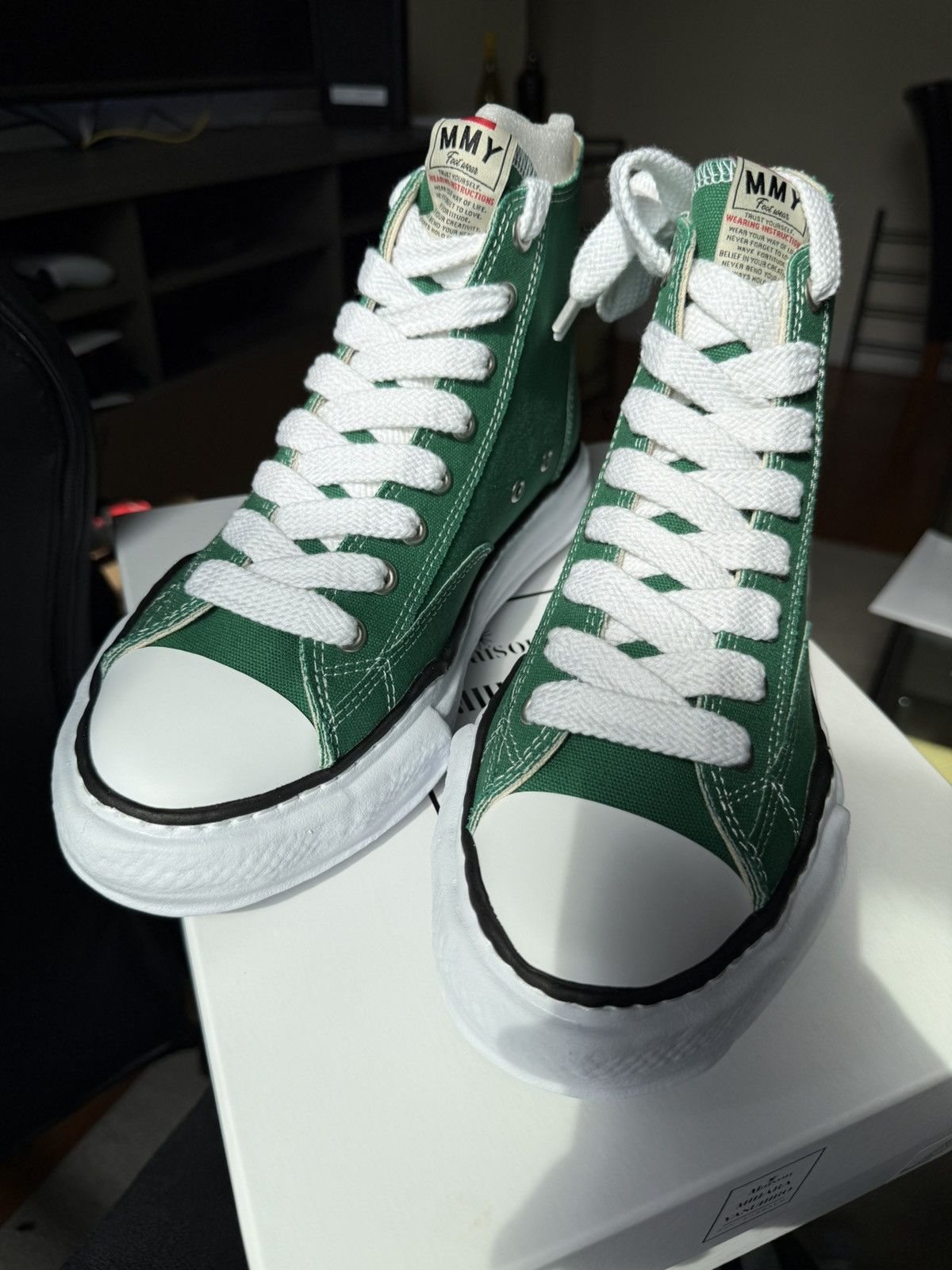 Maison MIHARA YASUHIRO maison mihara yasuhiro high top sneakers Green Size US 10 / EU 43 - 7 Thumbnail