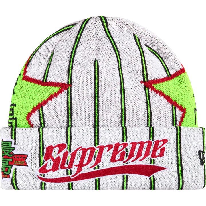 Supreme Supreme New Era Stars Beanie Stripe Size ONE SIZE - 4 Thumbnail