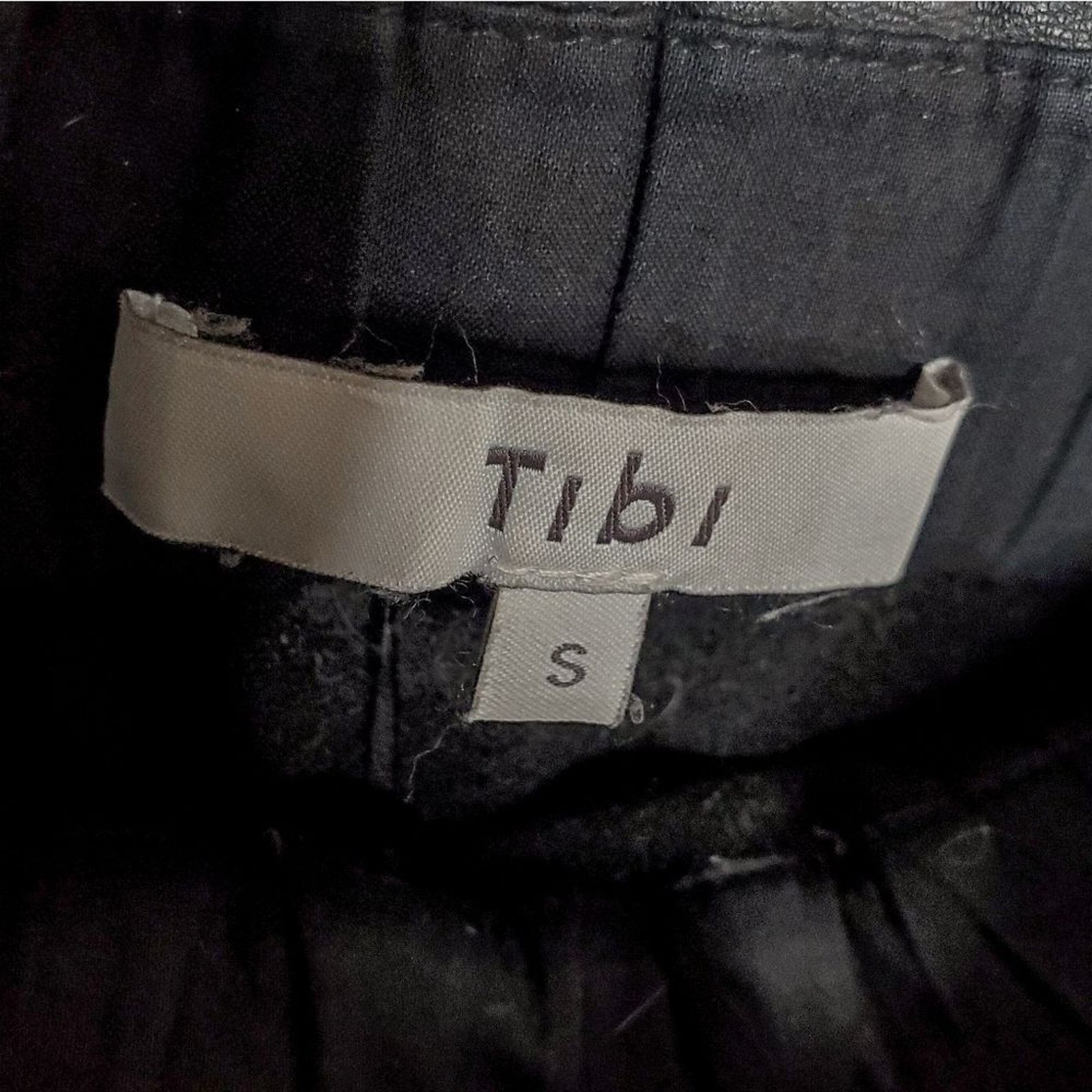 Tibi Tibi Vegan Leather Black Slouchy Straight Leg Pants Size S Size 28" / US 6 / IT 42 - 6 Thumbnail