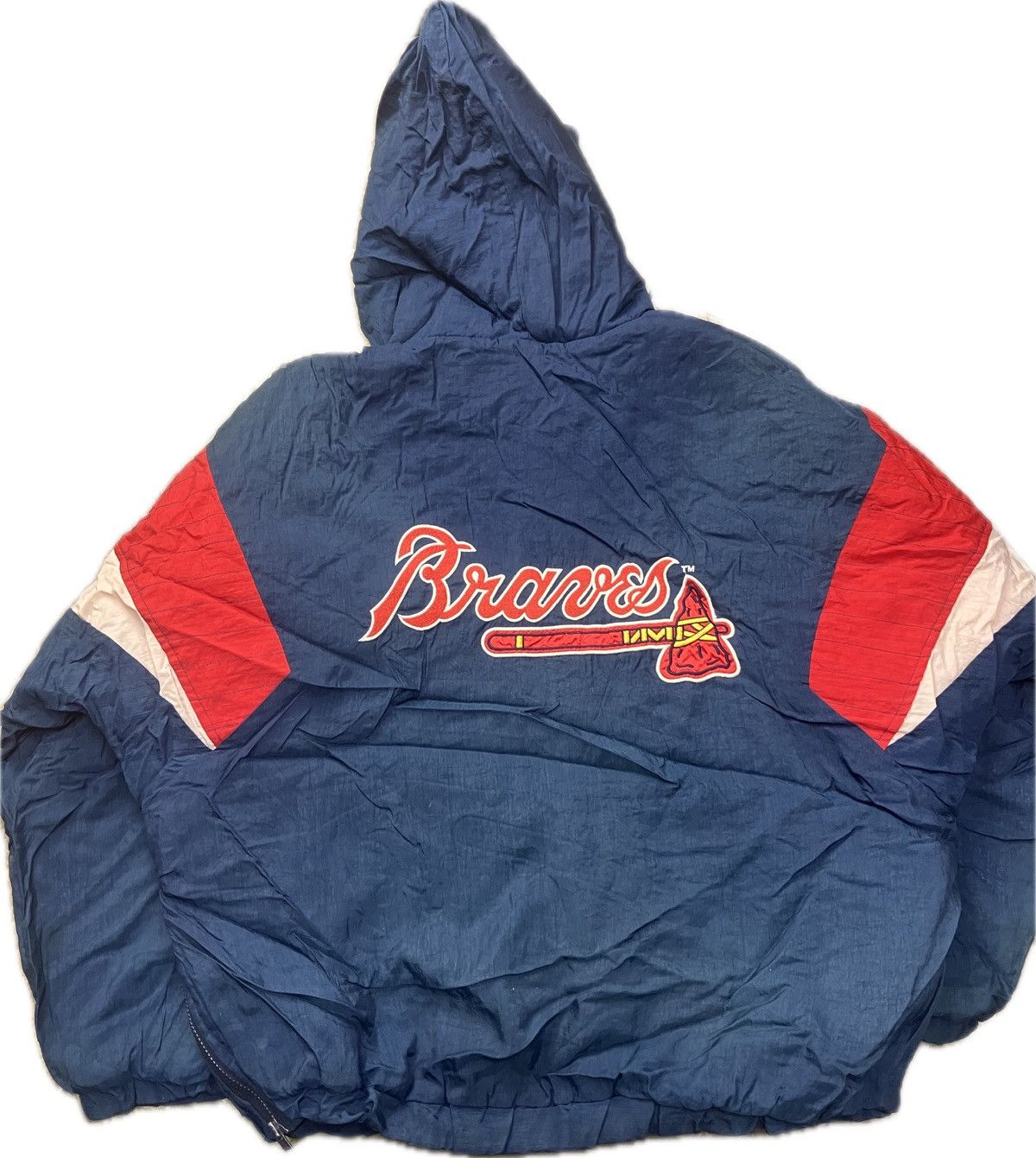 MLB × Starter × Vintage 90’s Starter Anorak Jacket Atlanta Braves Size US L / EU 52-54 / 3 - 2 Thumbnail