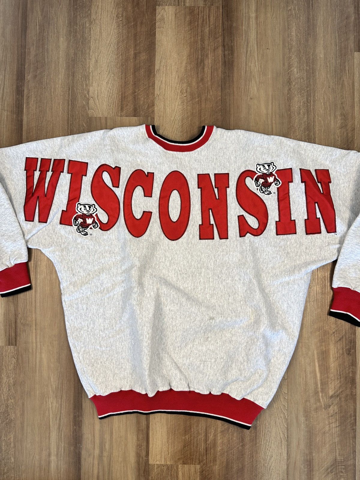 Vintage WISCONSIN VINTAGE SWEATSHIRT SIZE XL Size US XL / EU 56 / 4 - 2 Thumbnail