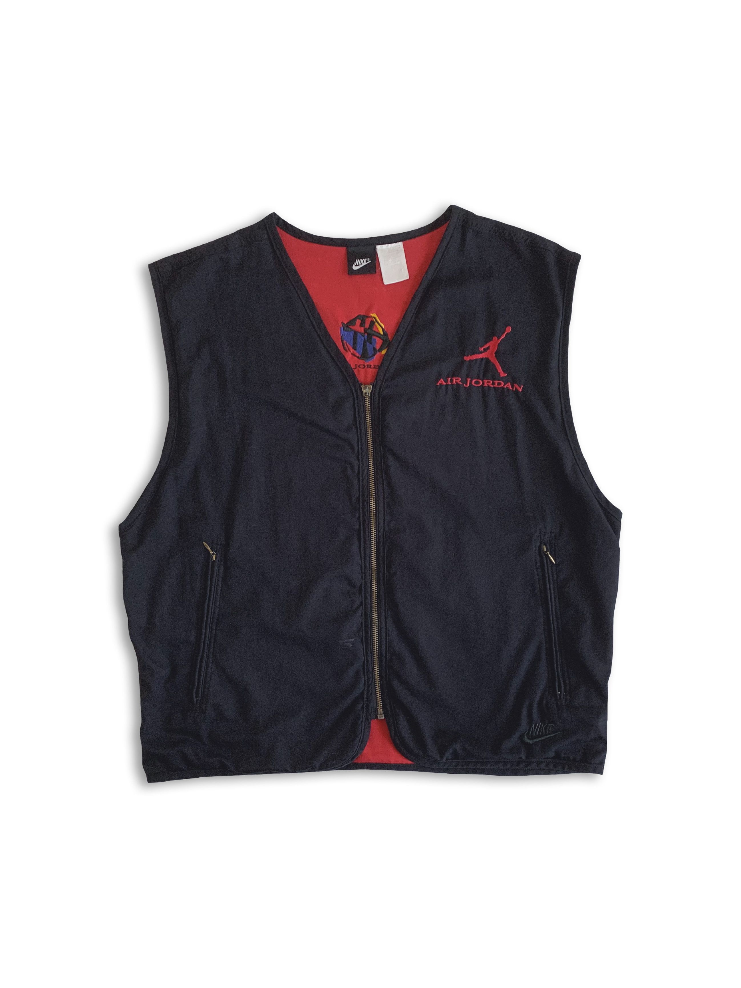 Jordan Brand Vintage 90s NIKE Air Jordan Vest Windbreaker Jumpman Rare Size US M / EU 48-50 / 2 - 1 Thumbnail