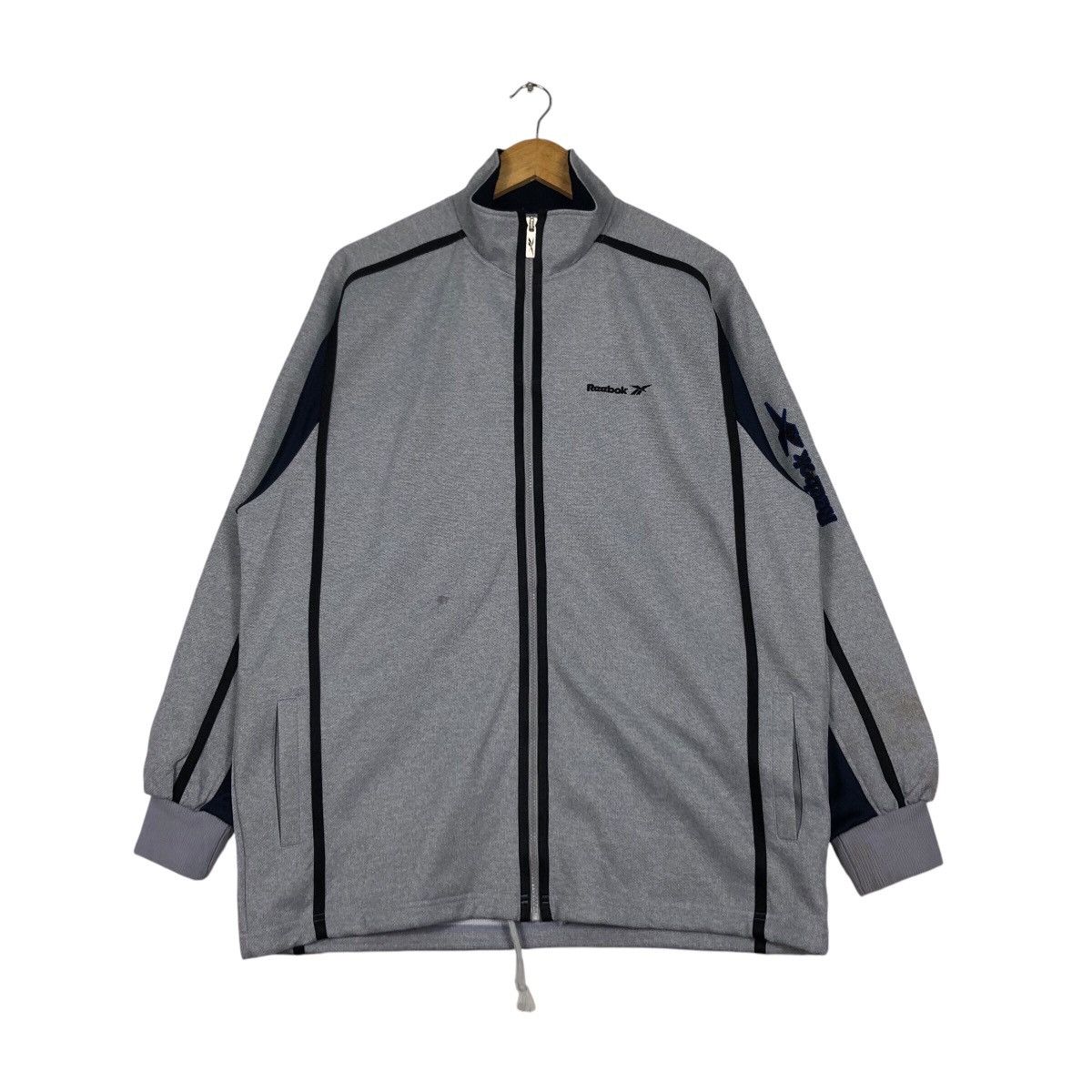 Reebok × Vintage Vintage Reebok Track Top Sweater Sportswear Running Wear Size US L / EU 52-54 / 3 - 3 Thumbnail