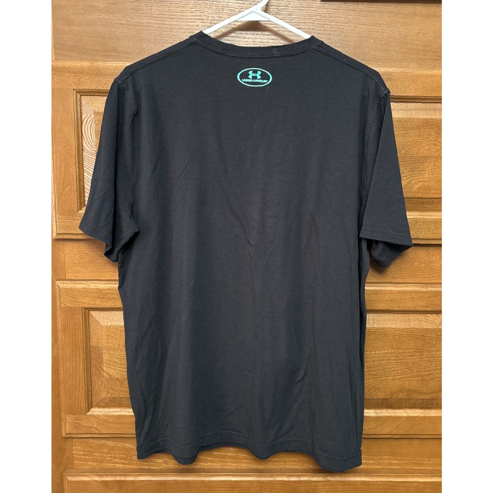 Under Armour Under Armour HeatGear Mens T-Shirt Size L Short Sleeve Crew Neck Black Logo Sports Basketball Mens Size US L / EU 52-54 / 3 - 2 Thumbnail