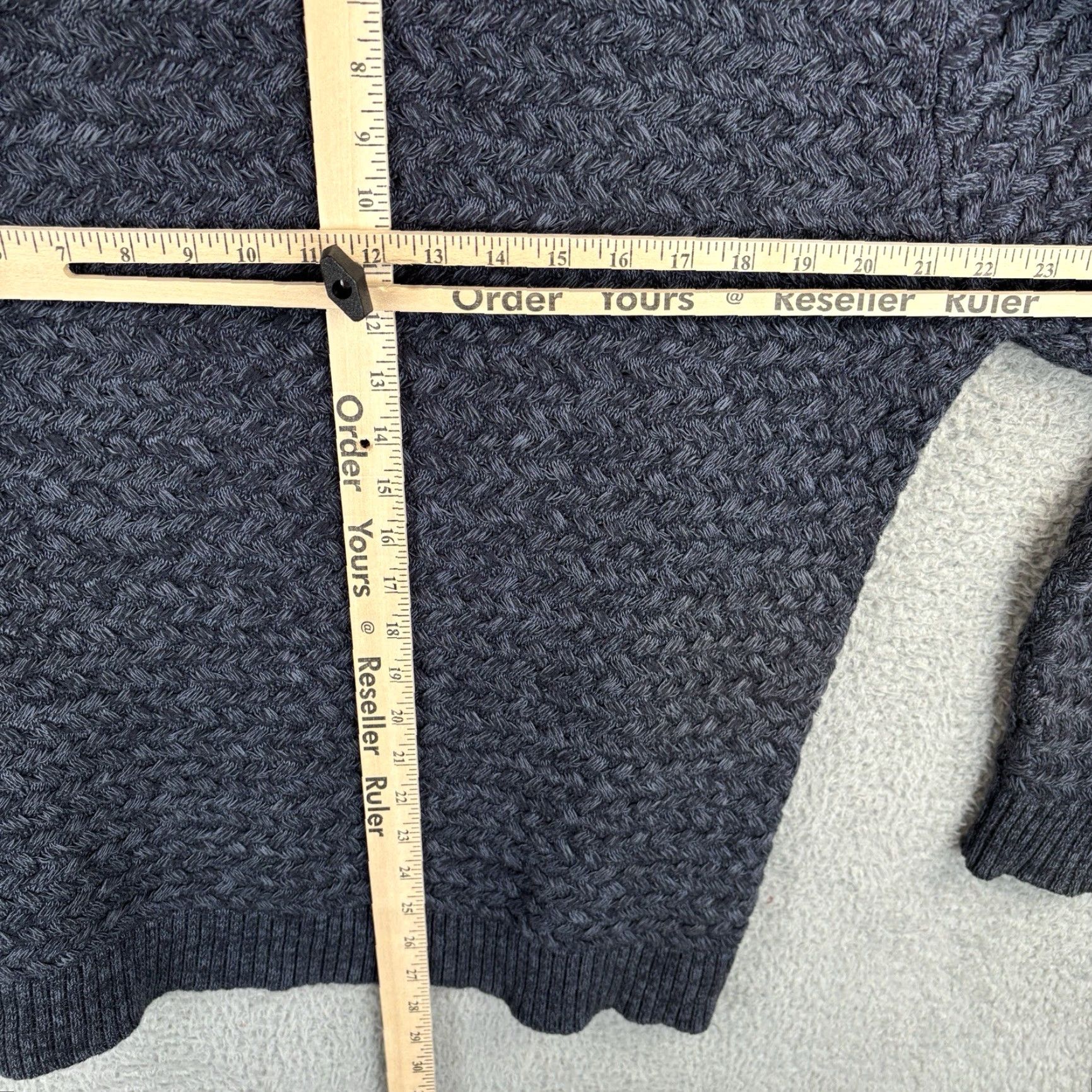 Carbon2Cobalt Carbon 2 Cobalt Sweater Mens Large Blue Crewneck Knit Cotton Pullover Knit Open-Knit All Seasons Classic Outdoor Preppy Man Apparel Size US L / EU 52-54 / 3 - 6 Thumbnail