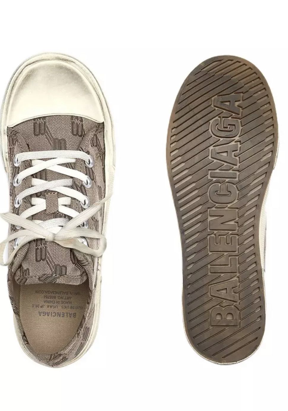 Balenciaga Balenciaga Monogram Canvas Paris Low Size US 13 / EU 46 - 8 Thumbnail