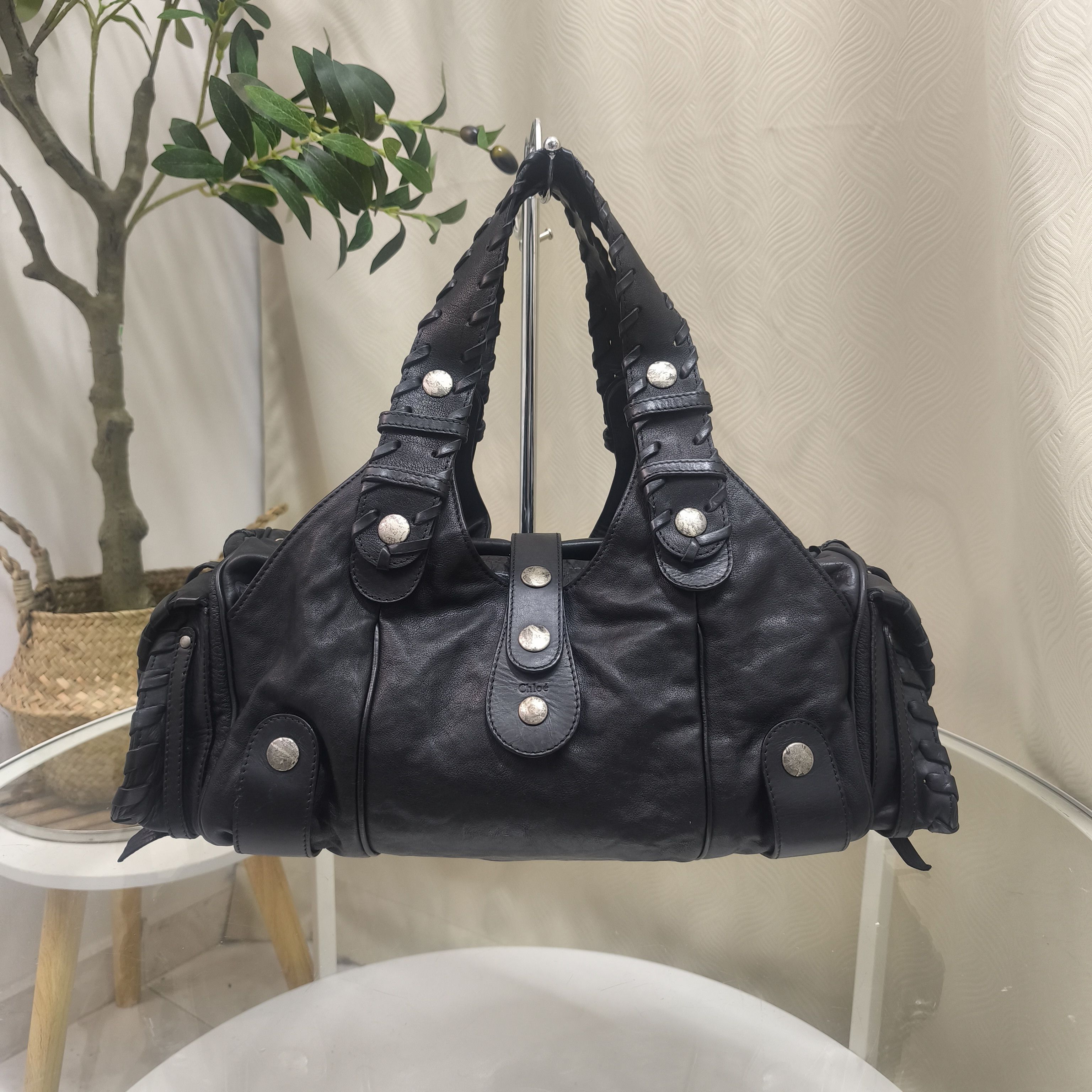 Chloe Chloe - 2000's - Phoebe Philo - Black Leather Silverado Bag Size ONE SIZE - 19 Thumbnail