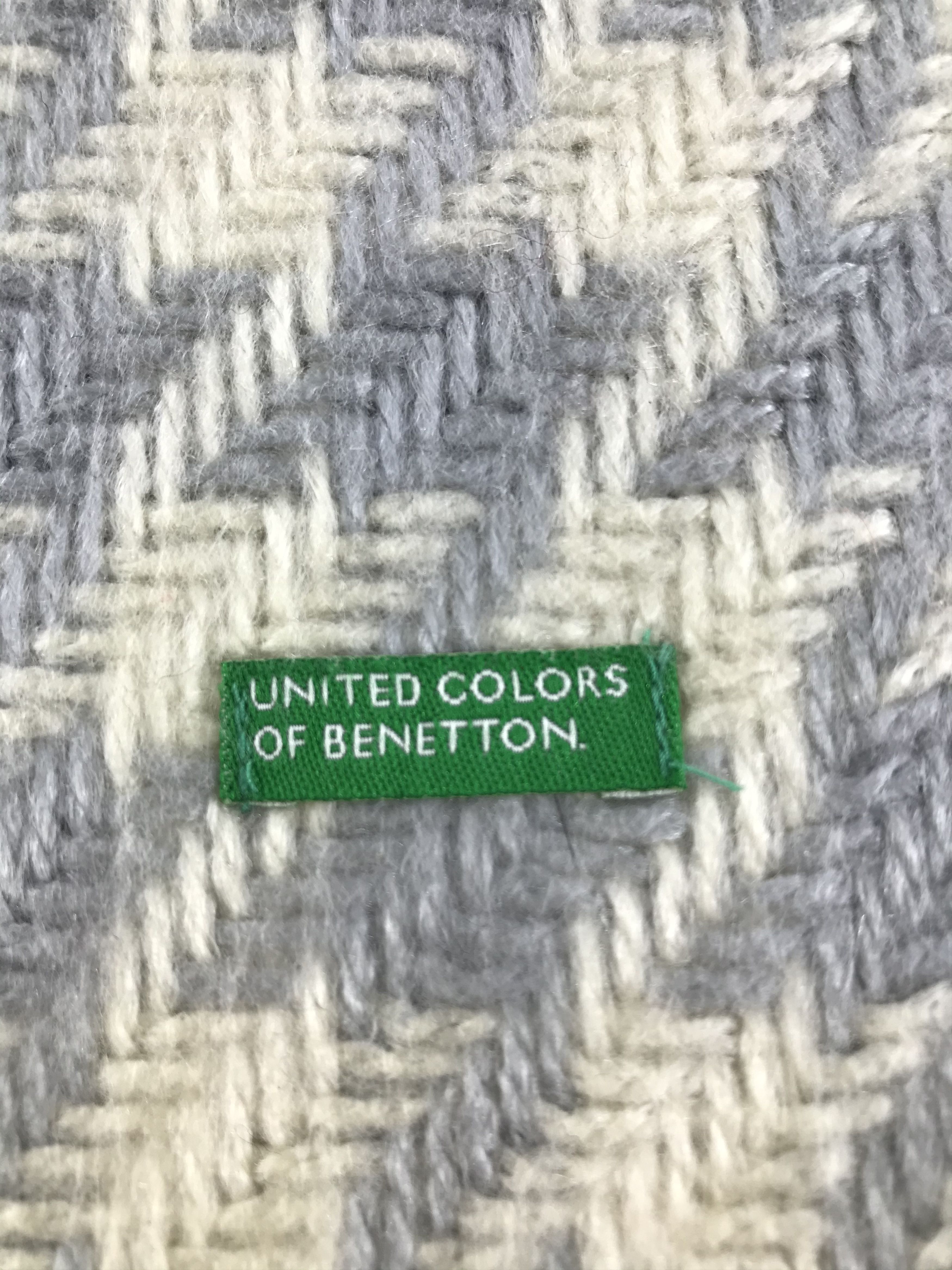 United Colors Of Benetton United Colors of Benetton Houndstooth Scarf Muffler V139 Size ONE SIZE - 4 Thumbnail