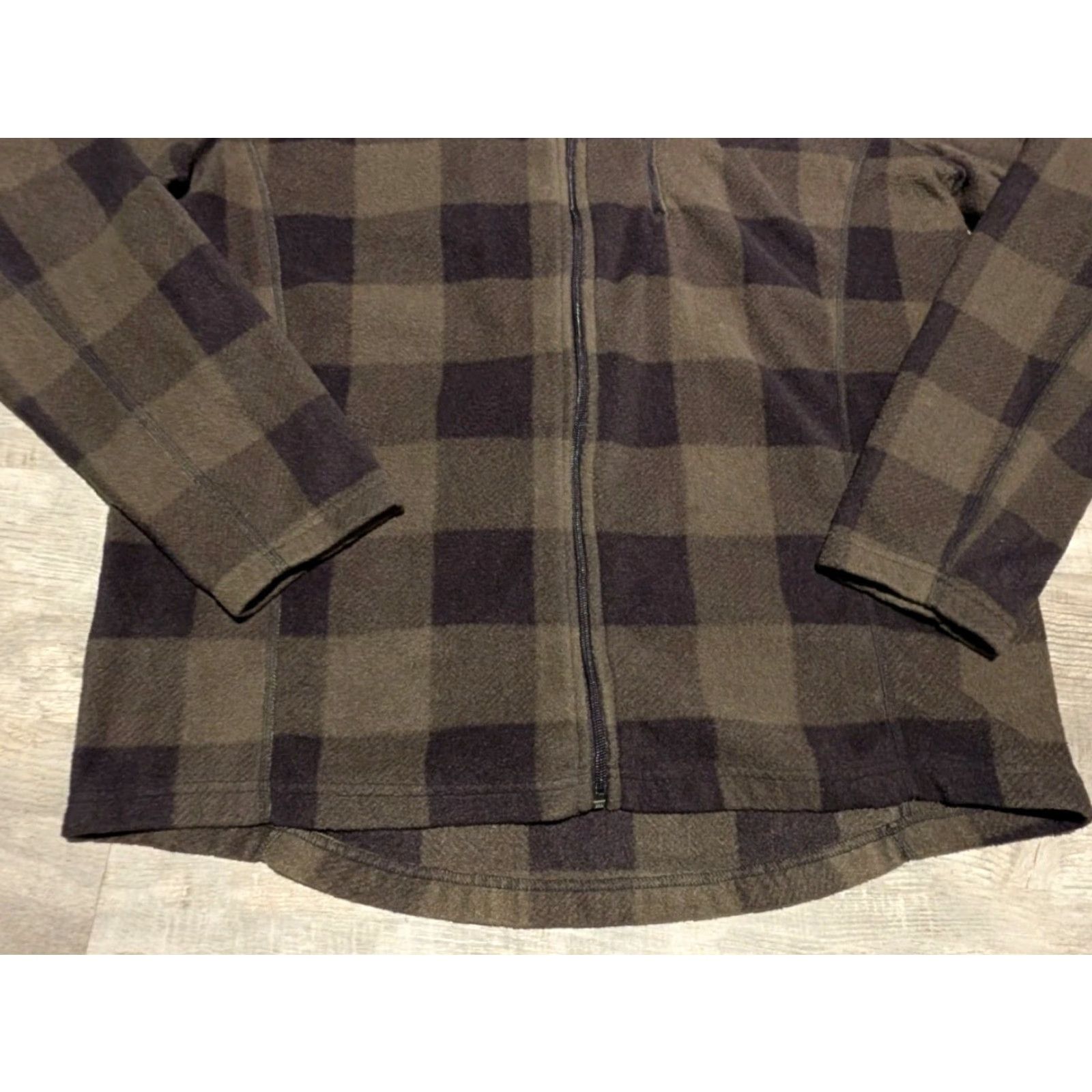 Vintage Everest Men’s Fleece Full Zip Plaid Jacket Dark Green & Black 2XL EUC Size US XXL / EU 58 / 5 - 5 Thumbnail
