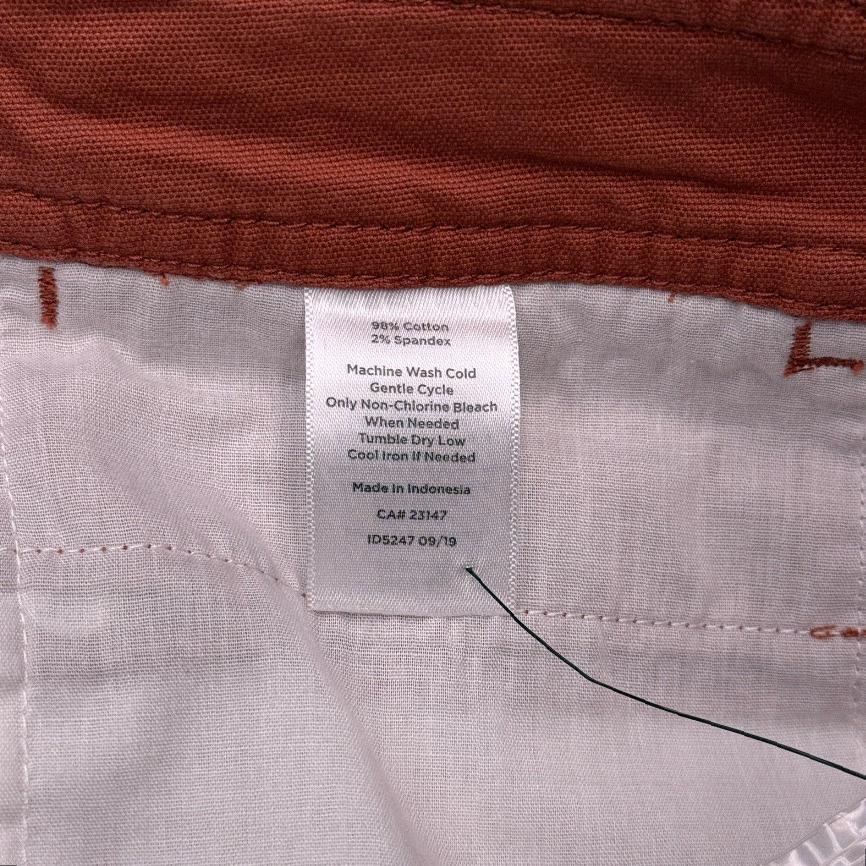 Talbots Talbots Red Wide-Leg Crop Chino Pants Womens 6 High Rise Stretch Regular 24 in Inseam Cotton Spandex Logo Zip Size 28" / US 6 / IT 42 - 7 Thumbnail