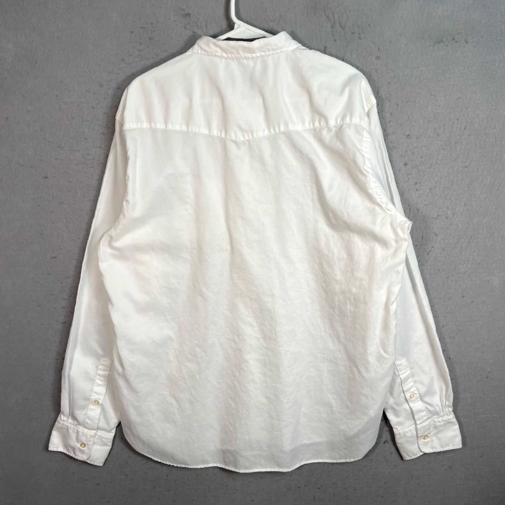 Vintage Officine Générale Shirt Button-Up Mens XXL White 100% Cotton Long Sleeve Casual Size US XXL / EU 58 / 5 - 2 Thumbnail