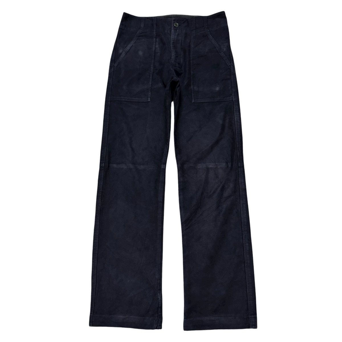 Japanese Brand Moleskin Fatigue Pants Indigo Size US 31 - 2 Thumbnail