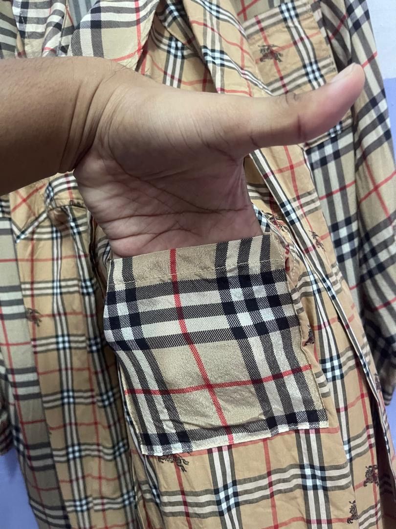 Burberry Burberry Vintage Checkered Silk and Cotton Shirt Dress Size M / US 6-8 / IT 42-44 - 13 Thumbnail