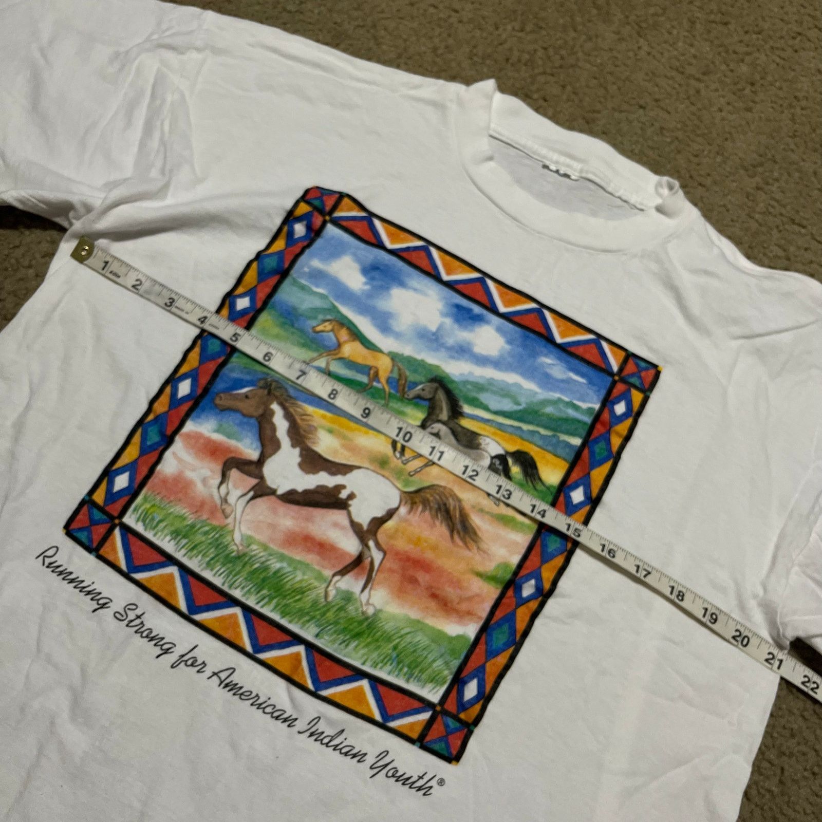Other Vintage 90s Horses Running in Nature Graphic Shirt Large Size US L / EU 52-54 / 3 - 7 Thumbnail