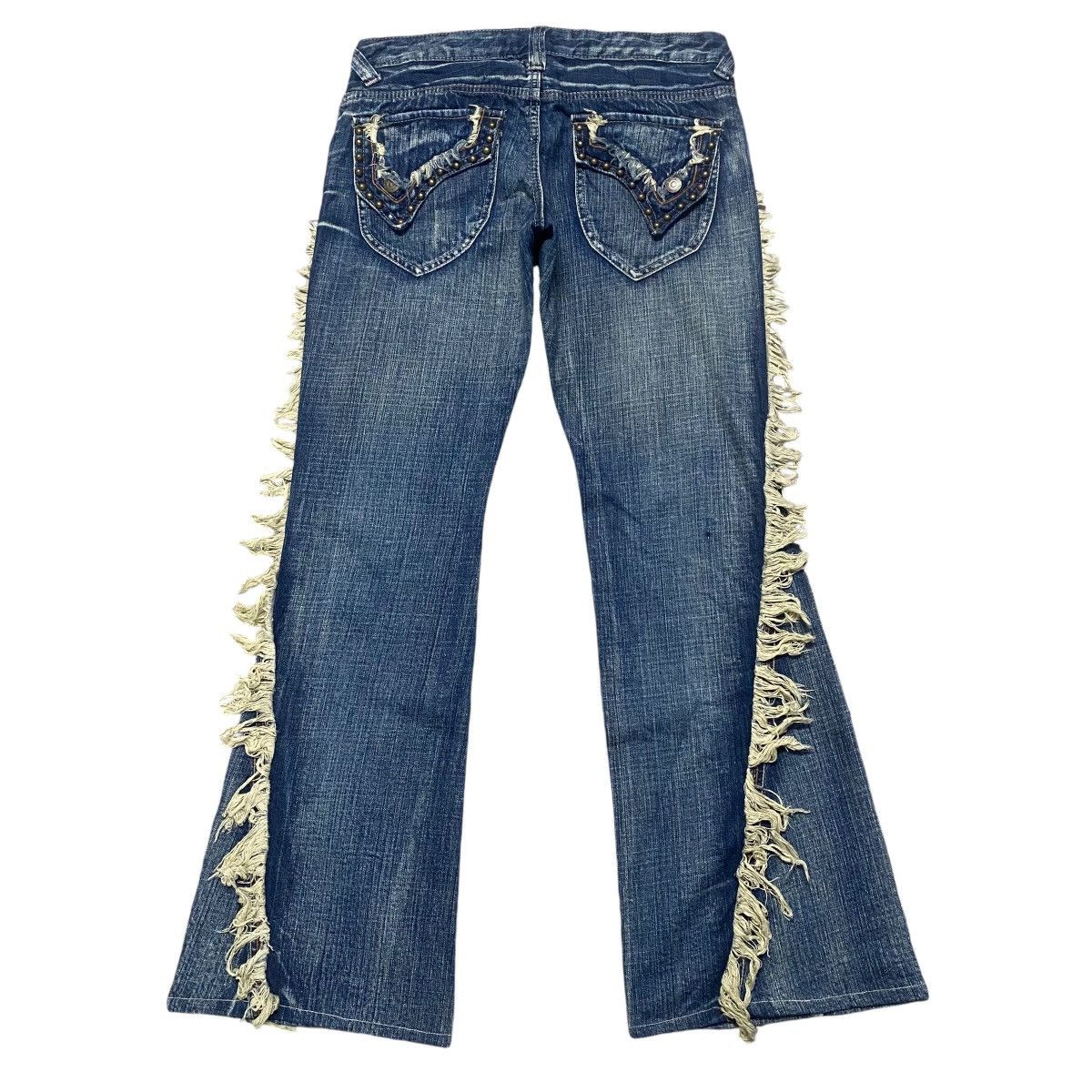 Tornado Mart Vintage Tornado Mart Spiral Cut Denim Flare Jeans Size 28" / US 6 / IT 42 - 1 Thumbnail