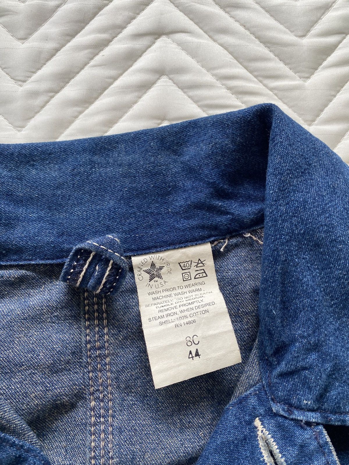 Carhartt 🔨 Vintage 80s/90s Carhartt Denim Chore Jacket - Made in USA Size US L / EU 52-54 / 3 - 9 Thumbnail
