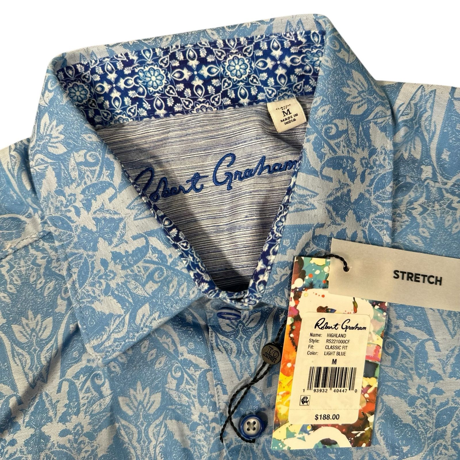 Robert Graham Robert Graham Highland Classic Long Sleeve Button Down Shirt Size US M / EU 48-50 / 2 - 6 Thumbnail