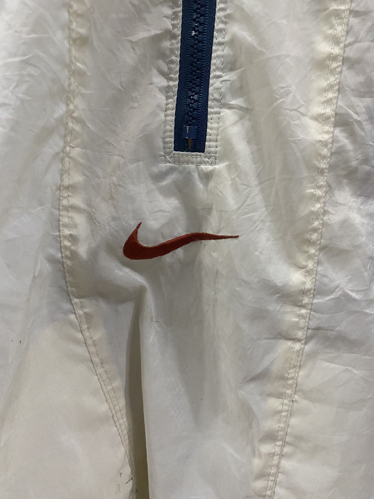 Nike × Vintage Vintage 90s NIKE centre swoosh half zipped jacket Size US XL / EU 56 / 4 - 5 Thumbnail