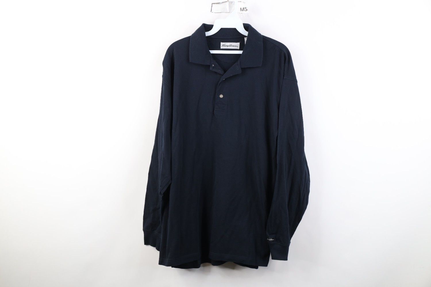 Vintage Vintage 90s Streetwear Long Sleeve Golf Polo Shirt Black Size US L / EU 52-54 / 3 - 1 Thumbnail