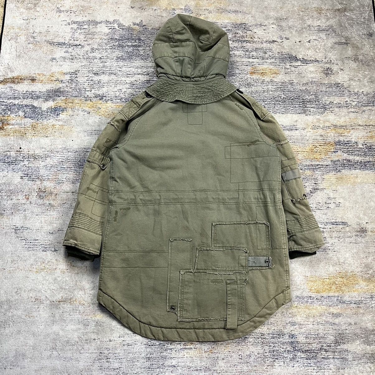 Zadig & Voltaire ZADIG & VOLTAIRE HOODED BRITISH ARMY PATCHWORK PARKA JACKET Size XS / US 0-2 / IT 36-38 - 5 Thumbnail