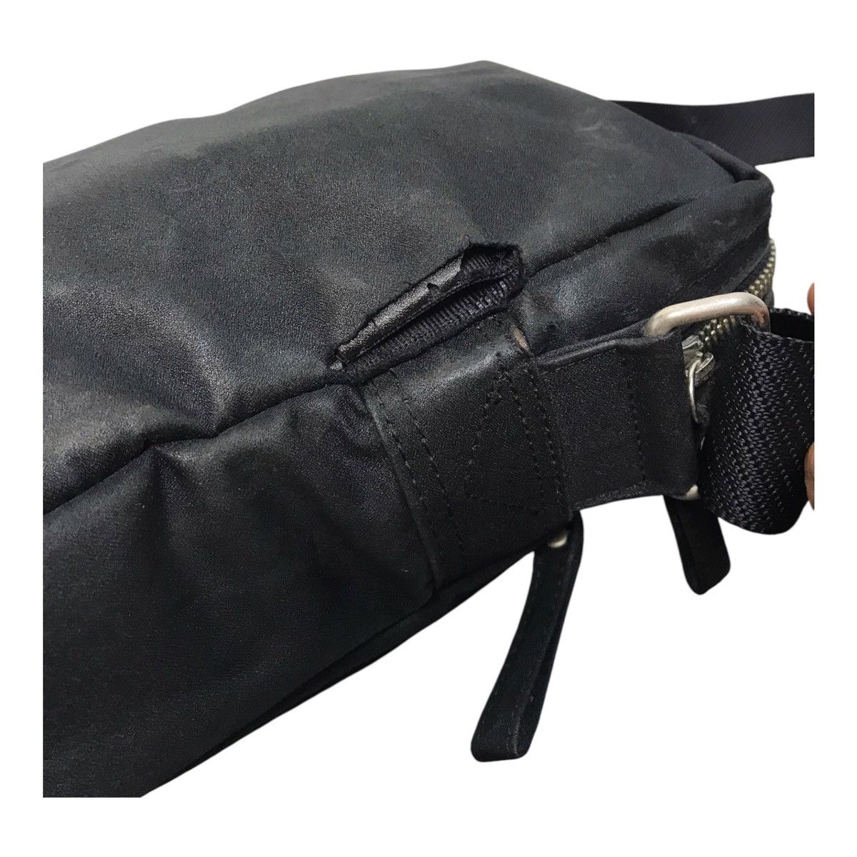 Japanese Brand × Jean Paul Gaultier Jean Paul Gaultier Damage Black Sling Bag Size ONE SIZE - 7 Thumbnail