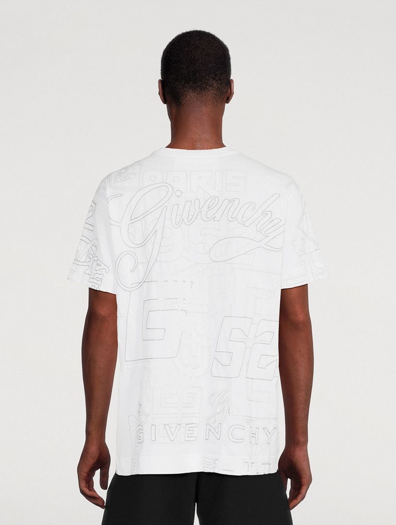 Givenchy o1w1db10325 Oversized Fit T-Shirt in White Size US XXL / EU 58 / 5 - 3 Thumbnail