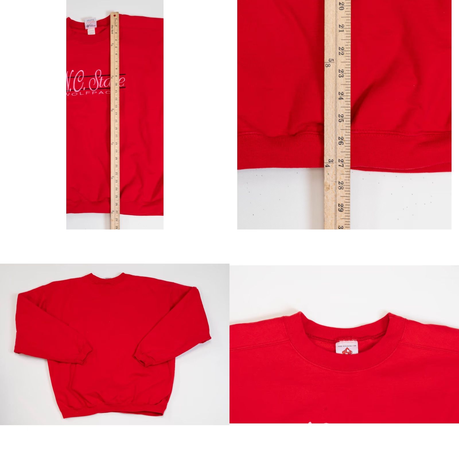 Vintage Vintage NC State Wolfpack 90s Red Classic Pullover Sweatshirt Mens XL Cotton Exchange Size US XL / EU 56 / 4 - 8 Thumbnail
