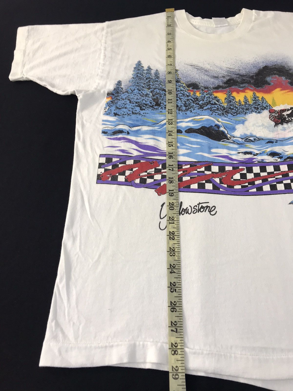 Vintage 90s Yellowstone National Park Graphic Screen Printed Tee Size US XL / EU 56 / 4 - 10 Thumbnail
