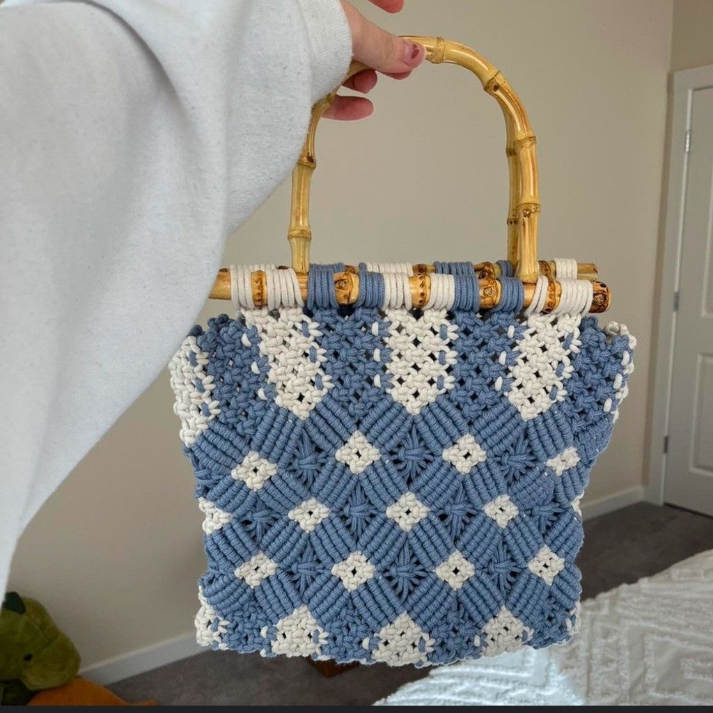 Zara Zara Macrame Shopper Bag Size ONE SIZE - 7 Thumbnail