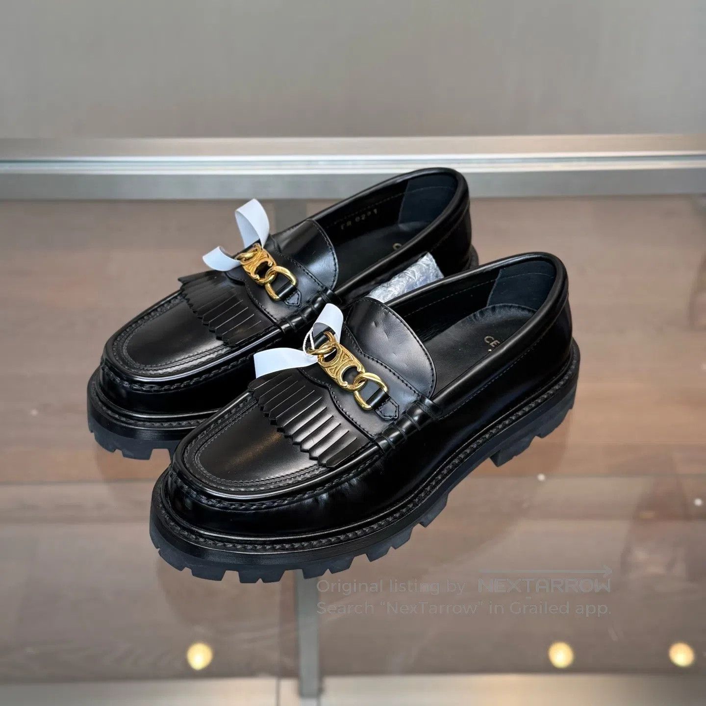 Celine CELINE Gold Label Fringed Loafers Size US 5.5 / IT 35.5 - 1 Thumbnail