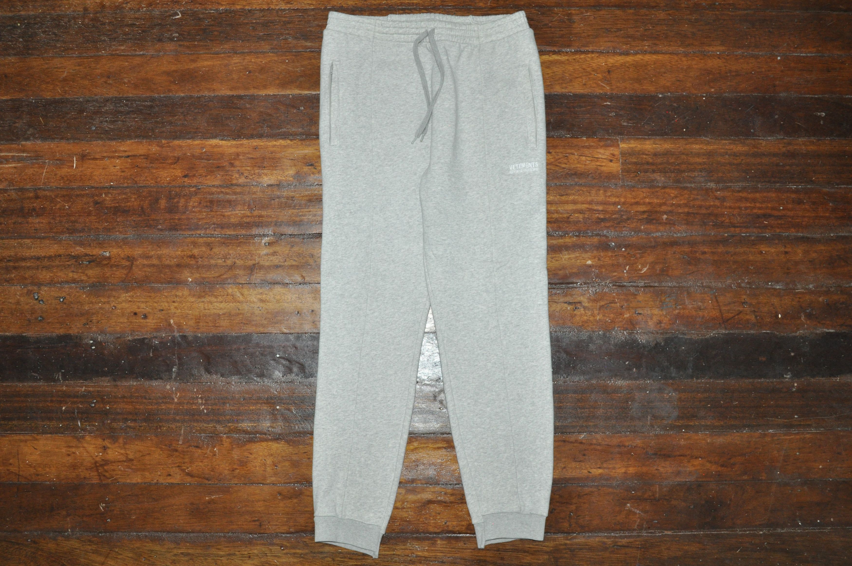 image of Vetements - F/w 18 - Reconstructed Sweatpants in Grey, Men's (Size 30)