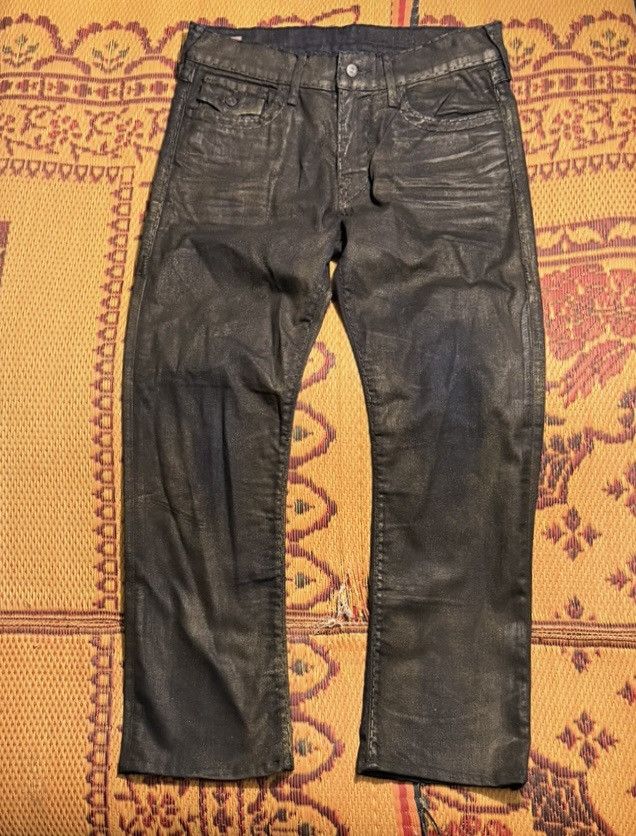 True Religion True Religion Wax Denim Jeans Very Rare Avant Garde Size US 34 / EU 50 - 2 Thumbnail