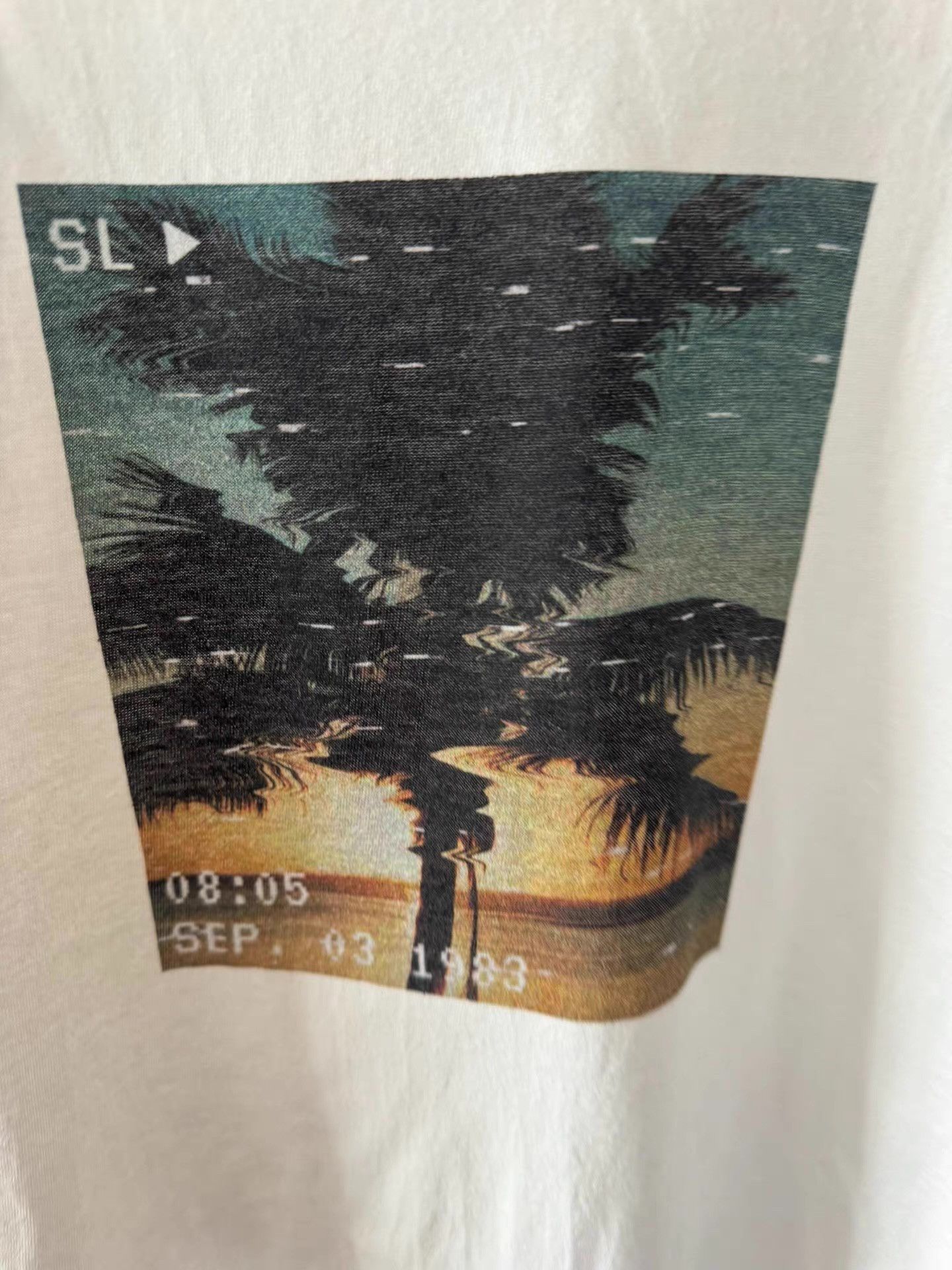 Saint Laurent Paris Saint Laurent Unisex Coconut Tree Beach T-shirt Ｑ23 Size US M / EU 48-50 / 2 - 5 Thumbnail