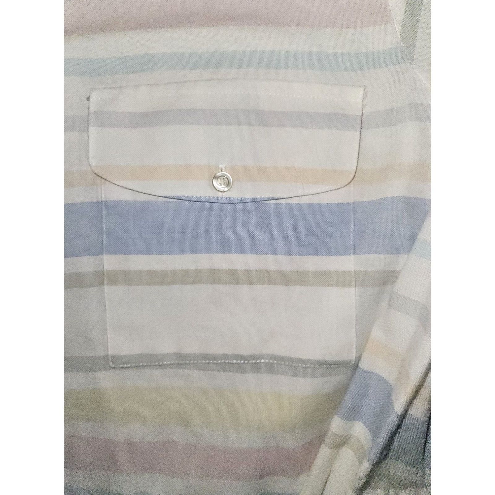 Vintage VINTAGE Ruddock Bros Shirt Men's XL White Tail Striped USA Button Up Size US L / EU 52-54 / 3 - 7 Thumbnail