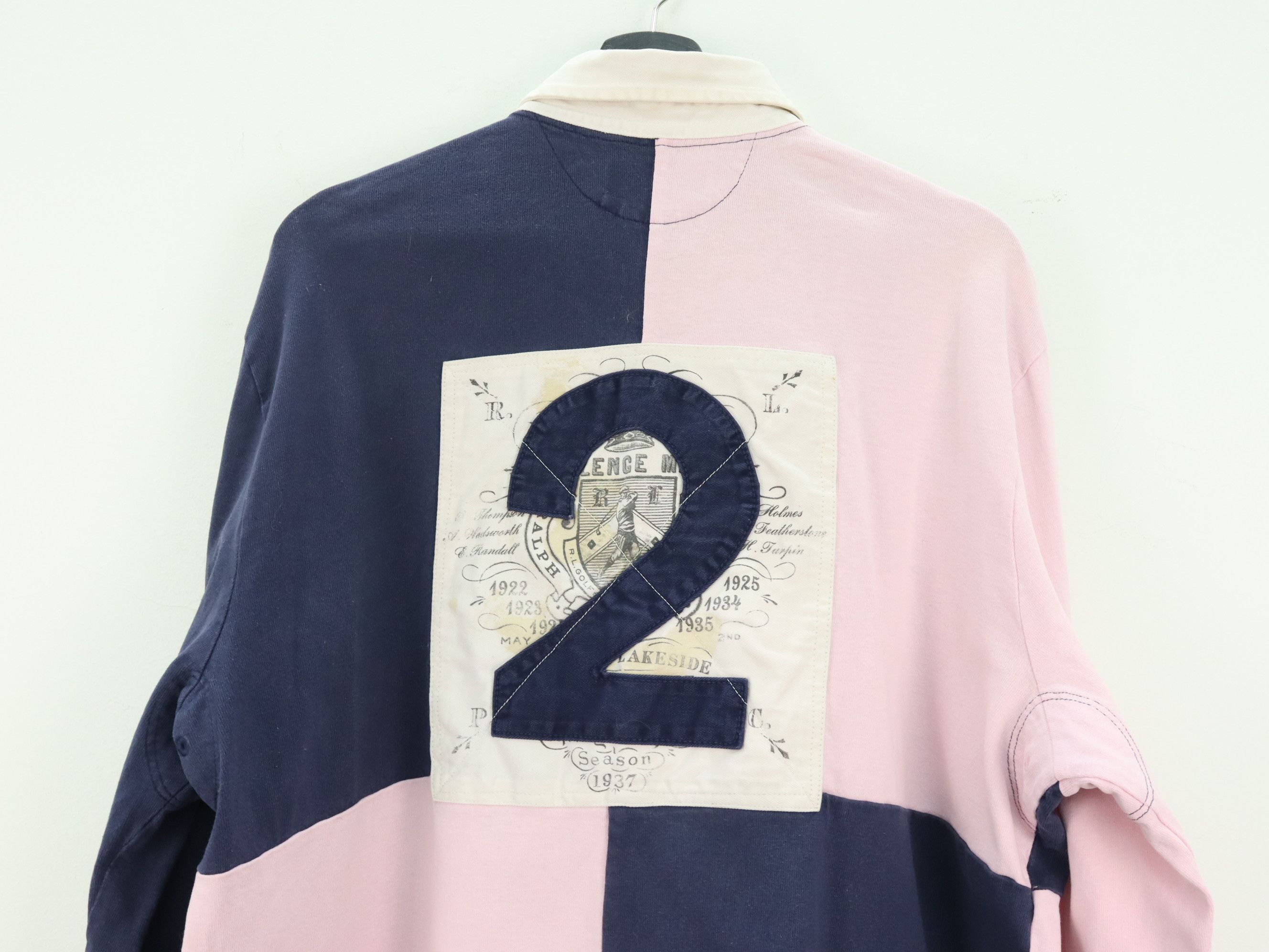 Polo Ralph Lauren Polo Ralph Lauren Color Block Patch #2 L/S Polo Rugby Shirt Size US L / EU 52-54 / 3 - 8 Thumbnail