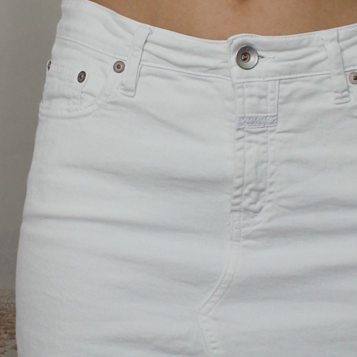 CLOSED × Vintage 🎧WHITE MINISKIRT🎧 Size 29" - 4 Thumbnail