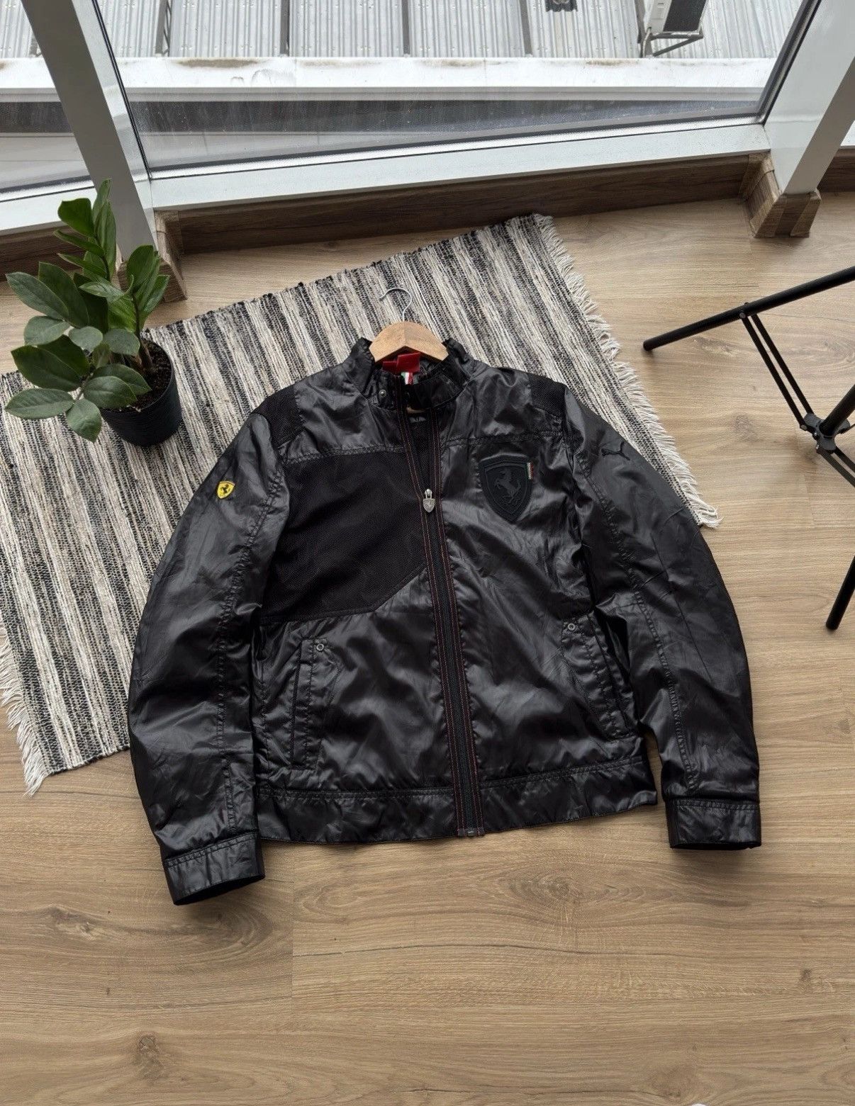 Ferrari × Puma Puma Ferrari Classic Nylon Zip Light Jacket Black Size M Men Size US M / EU 48-50 / 2 - 1 Thumbnail