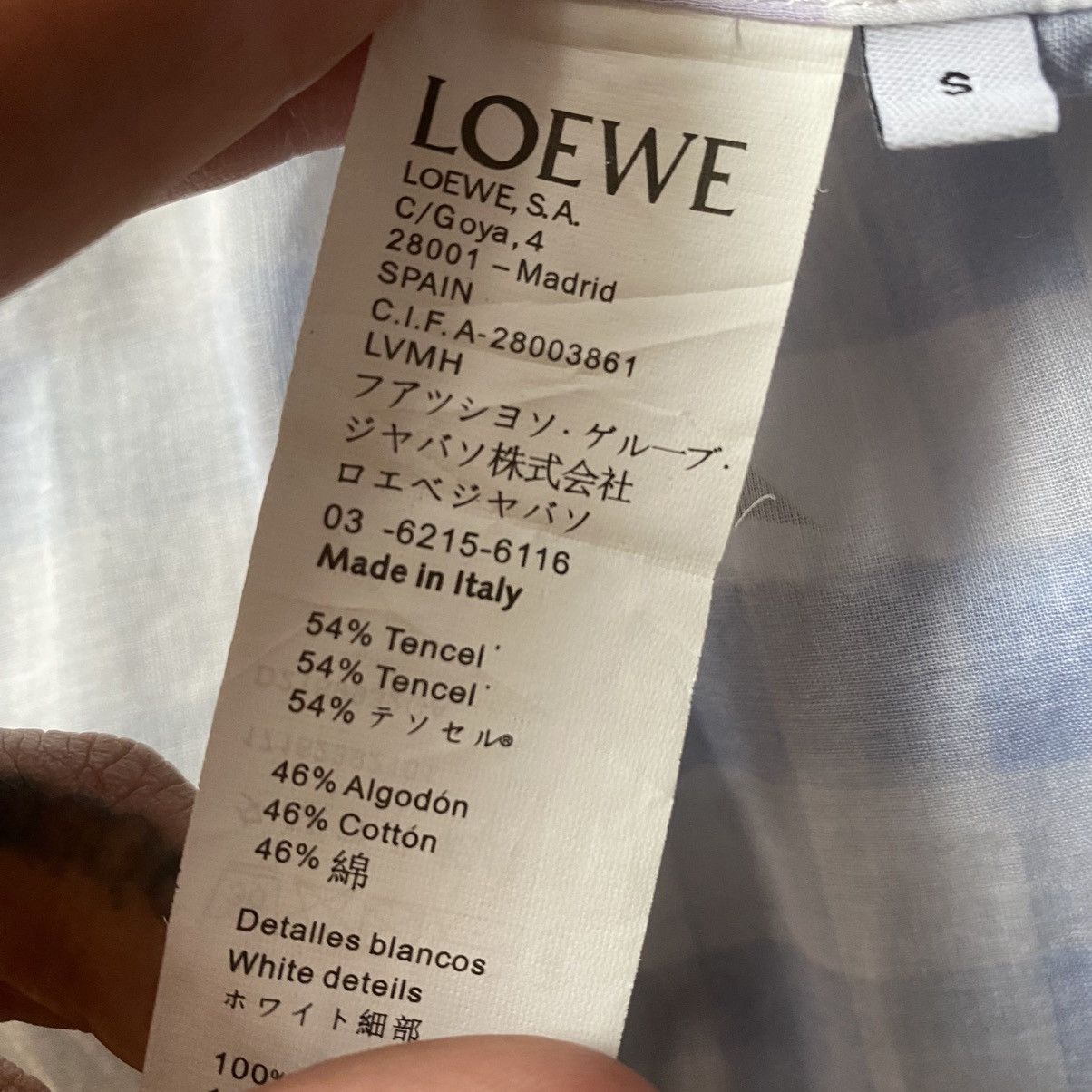 Loewe Loewe patchwork gingham button-down dress shirt Size S / US 4 / IT 40 - 9 Thumbnail