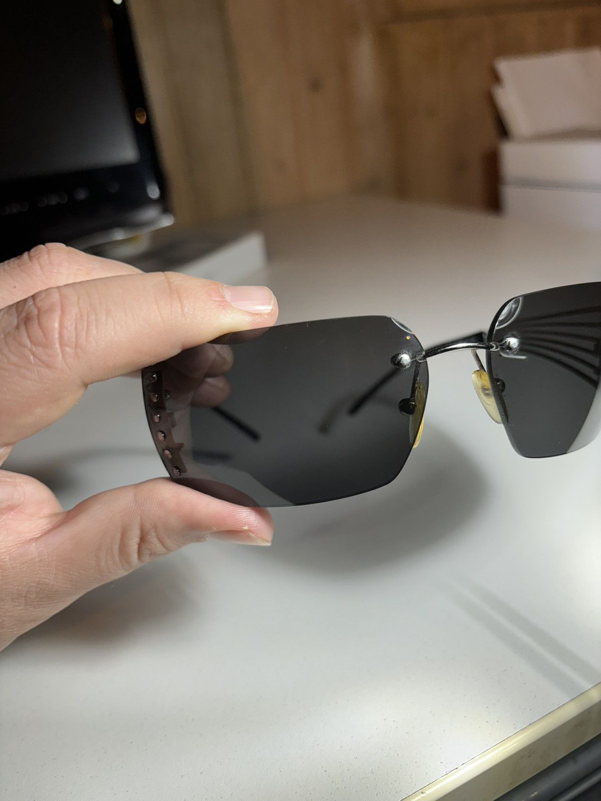 Celine Rare vintage Y2K Celine rimless sunglasses Size ONE SIZE - 7 Thumbnail