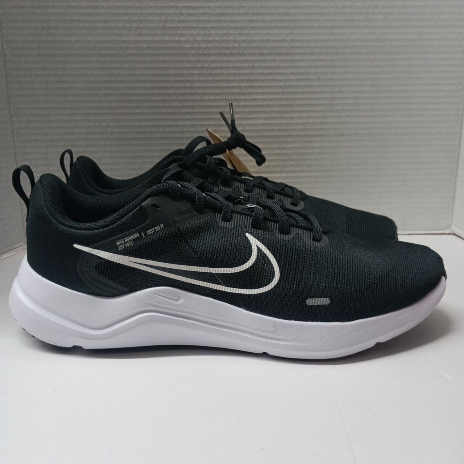 Nike Nike Downshifter 12 Men’s Shoes Black/White Size 11 (NWOB) Size US 11 / EU 44 - 1 Thumbnail