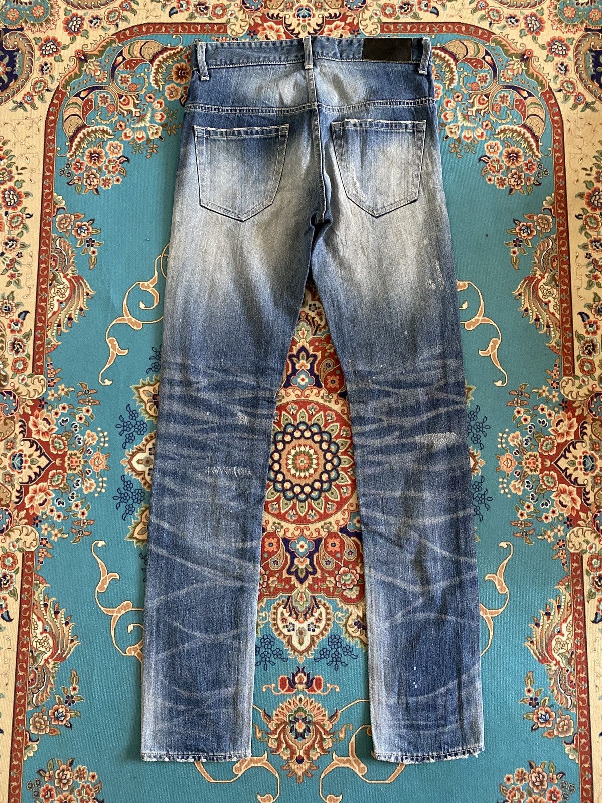 Japanese Brand × Vanquish Japanese Brand Black By Vanquish Distressed Denim Size US 29 - 3 Thumbnail